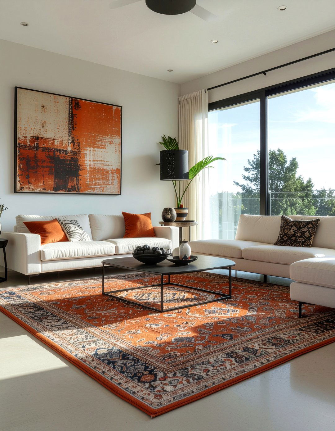 Modern terracotta living room - 30 terracotta living room ideas