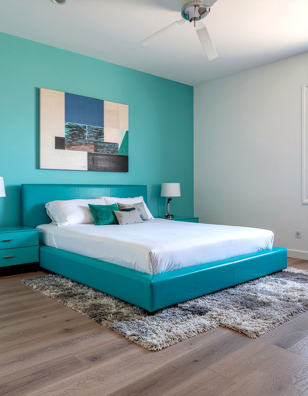Modern turquoise bedroom - 30 turquoise bedroom ideas