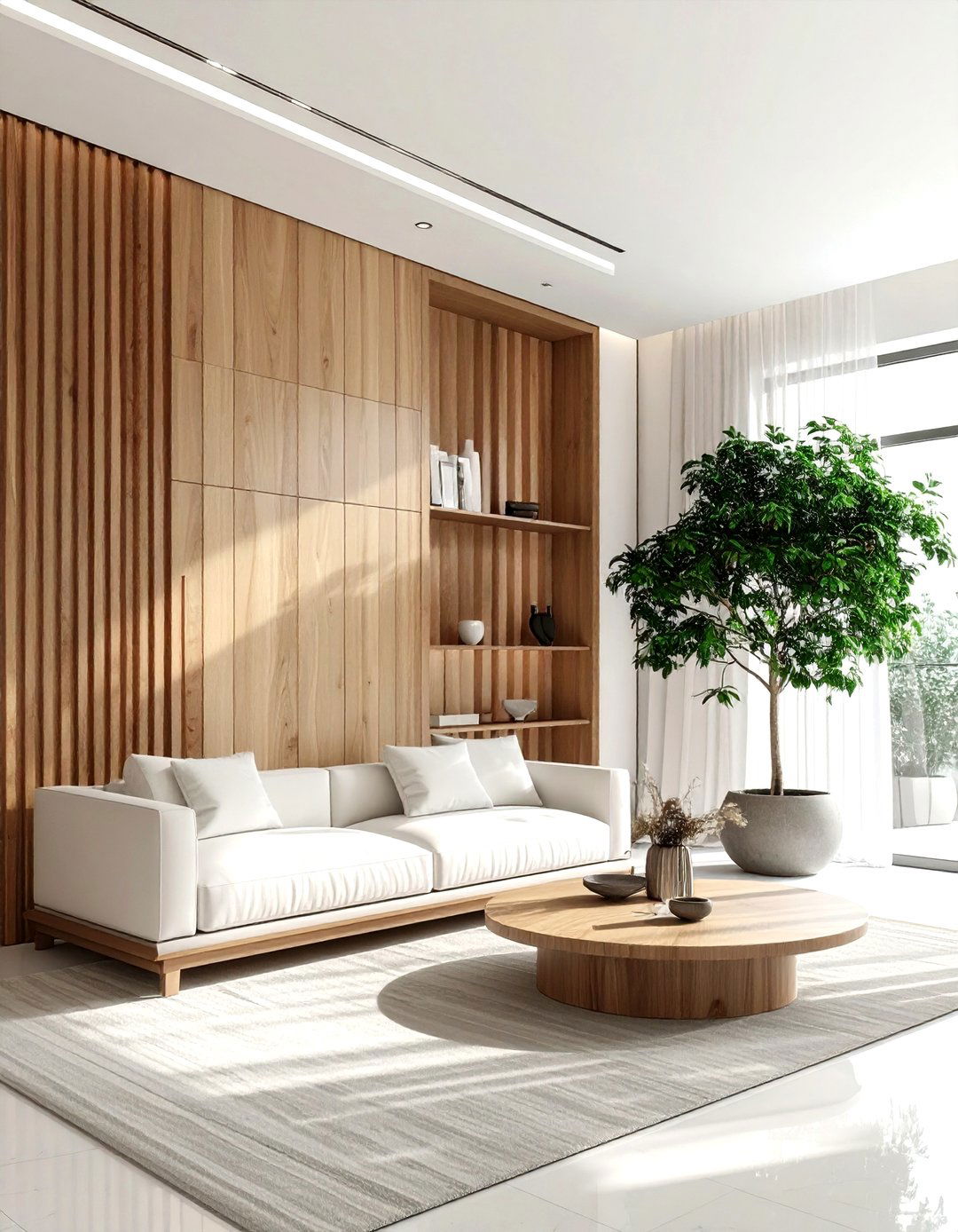 Modern vertical slat wall - 30 wainscoting ideas