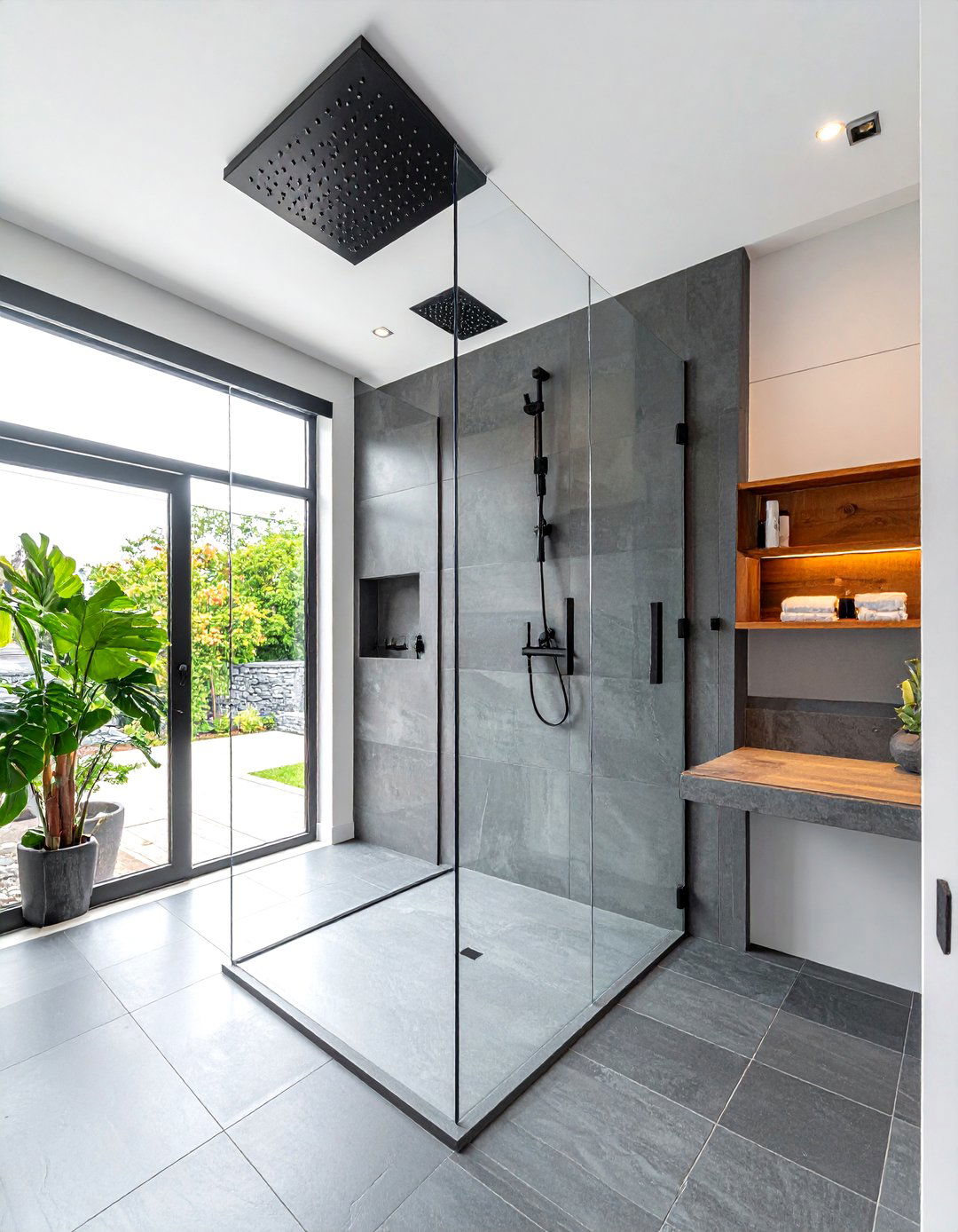 Modern walk in shower - 30 before and after bathroom ideas
