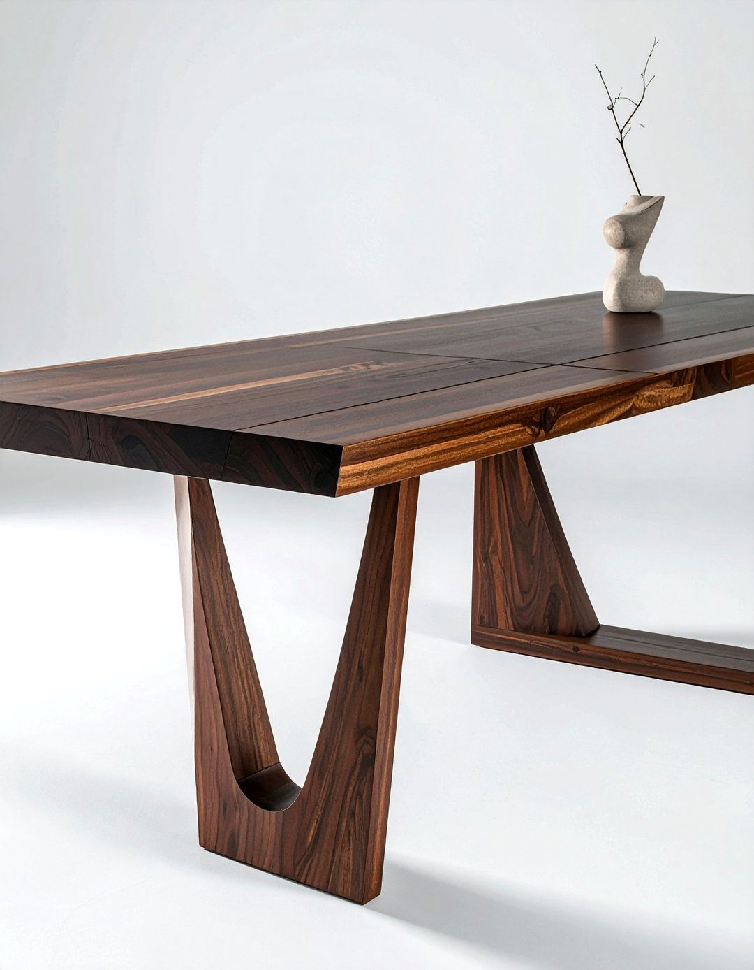 Modern walnut dining table - 30 walnut dining table ideas