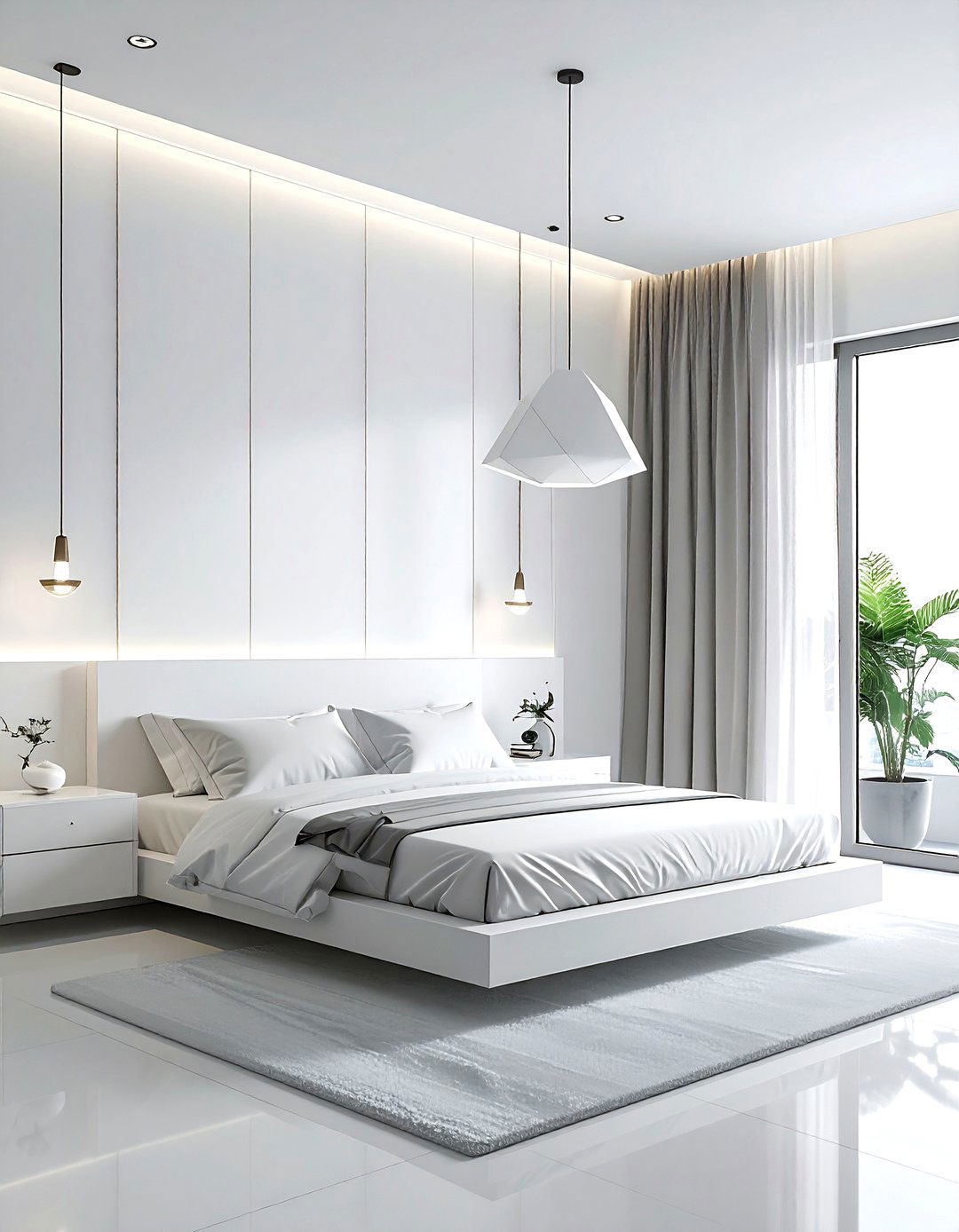 Modern white bedroom - 30 white bedroom design ideas