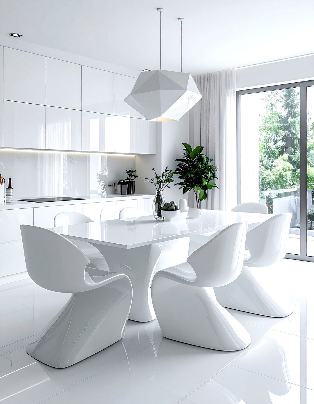 Modern white dining room - 30 bright white dining room ideas