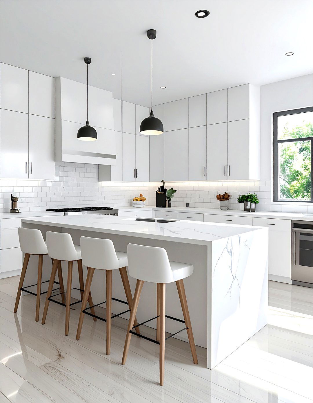 Modern white kitchen - 30 new home kitchen ideas