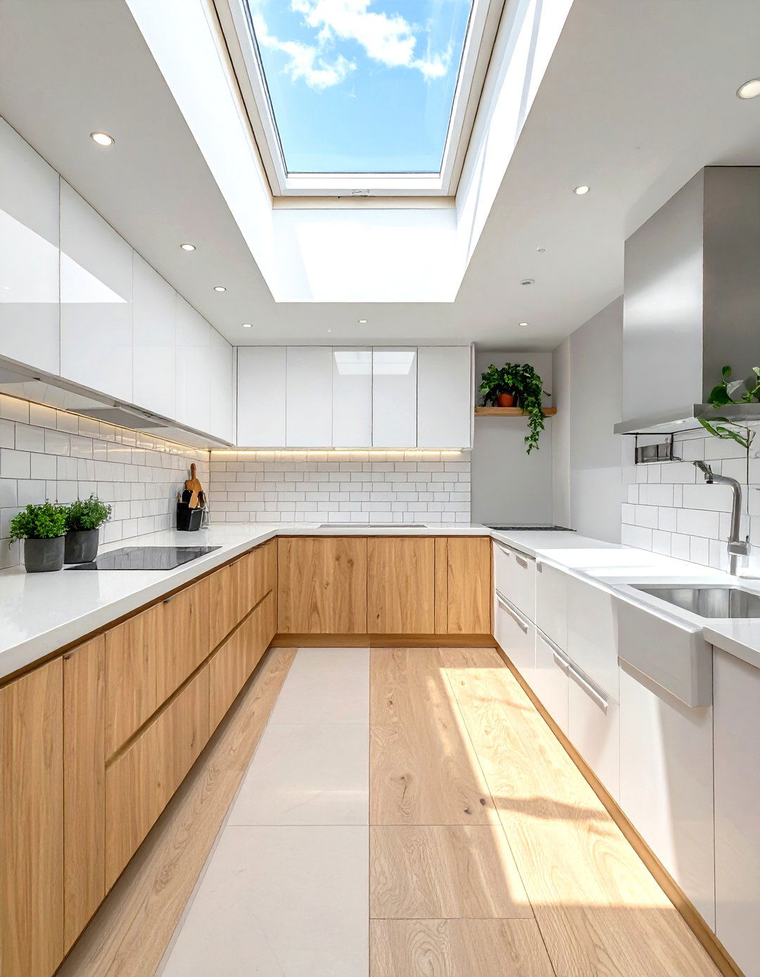 Modern white kitchen - 30 townhouse kitchen ideas