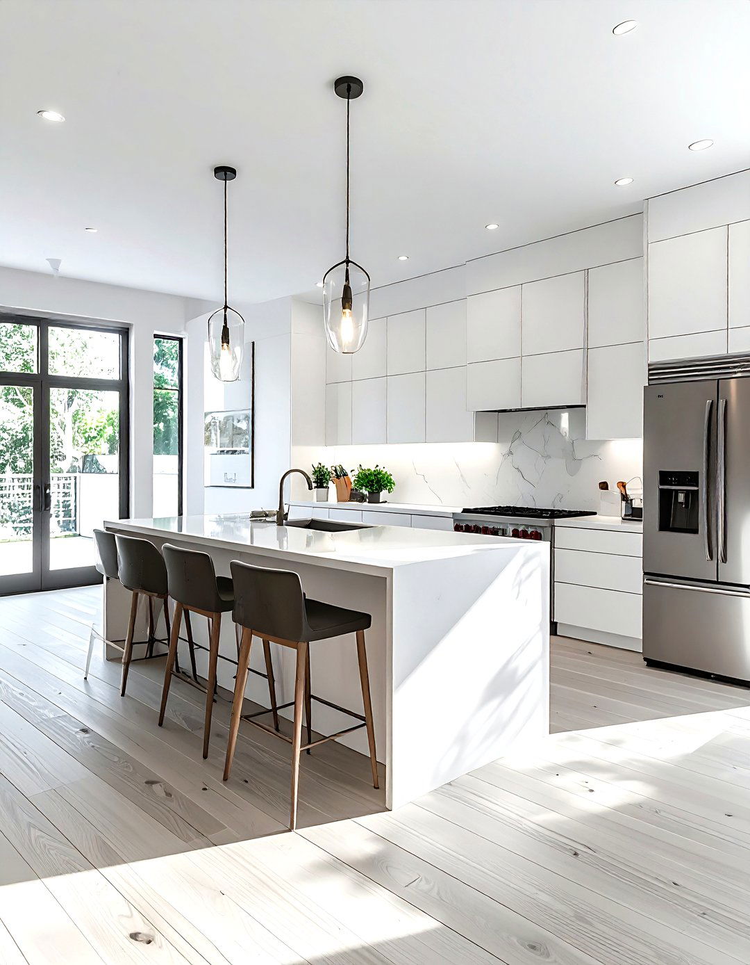 Modern white kitchen - 30 ideal kitchen ideas