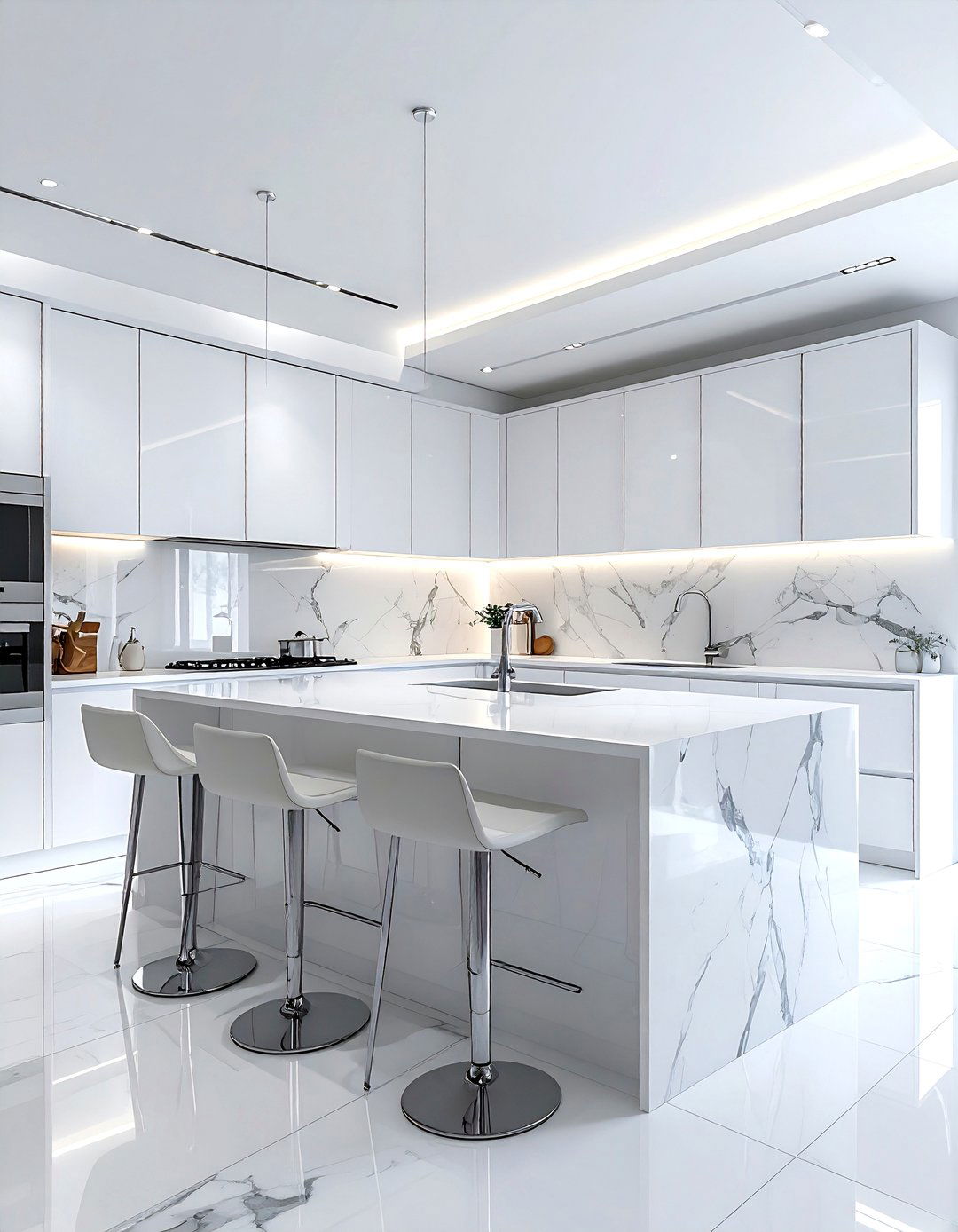 Modern white kitchen - 30 amazing kitchen ideas
