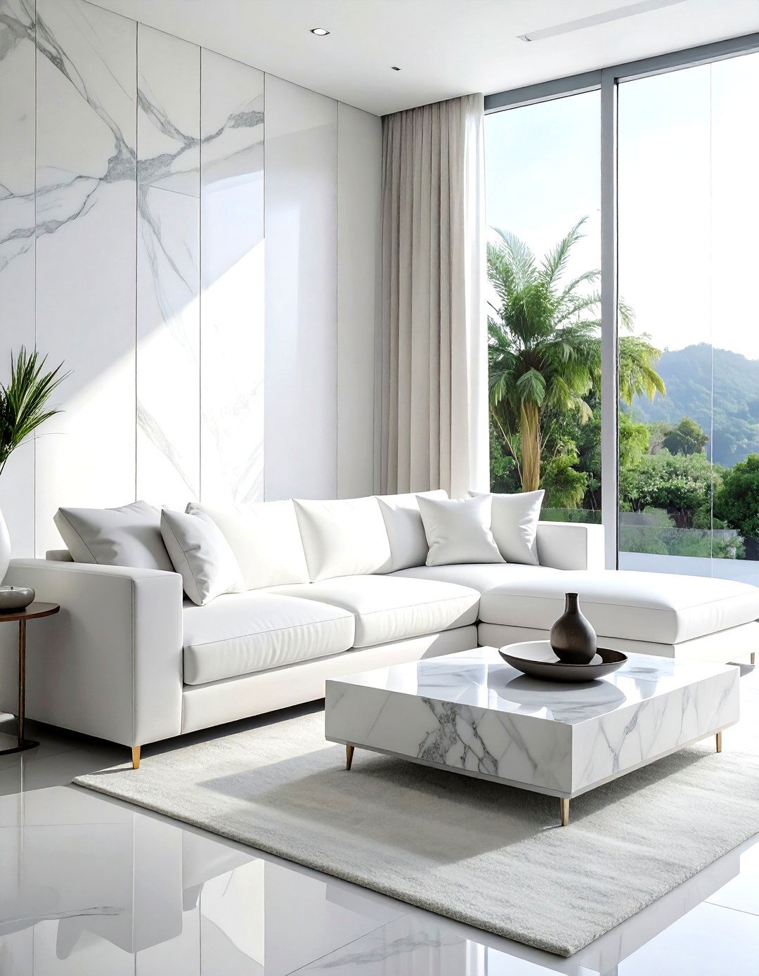 Modern white living room - 30 white and white living room ideas