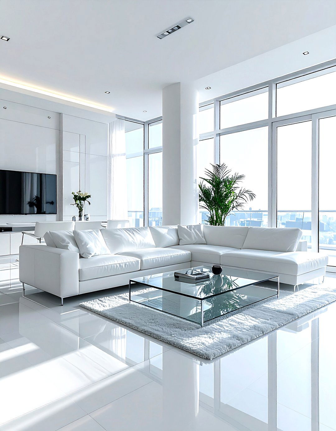 Modern white living room - 30 white living room ideas