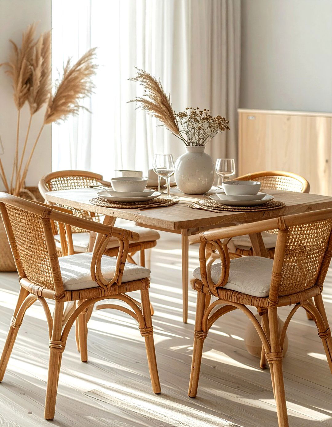 Modern wicker dining chairs - 30 wicker dining chair ideas