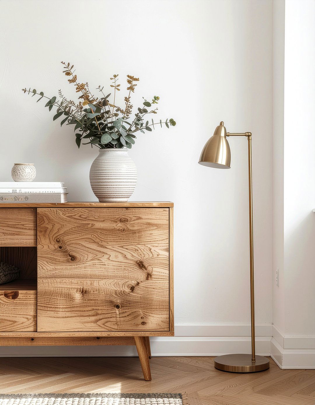 Modern wood console table - 30 living room console tables