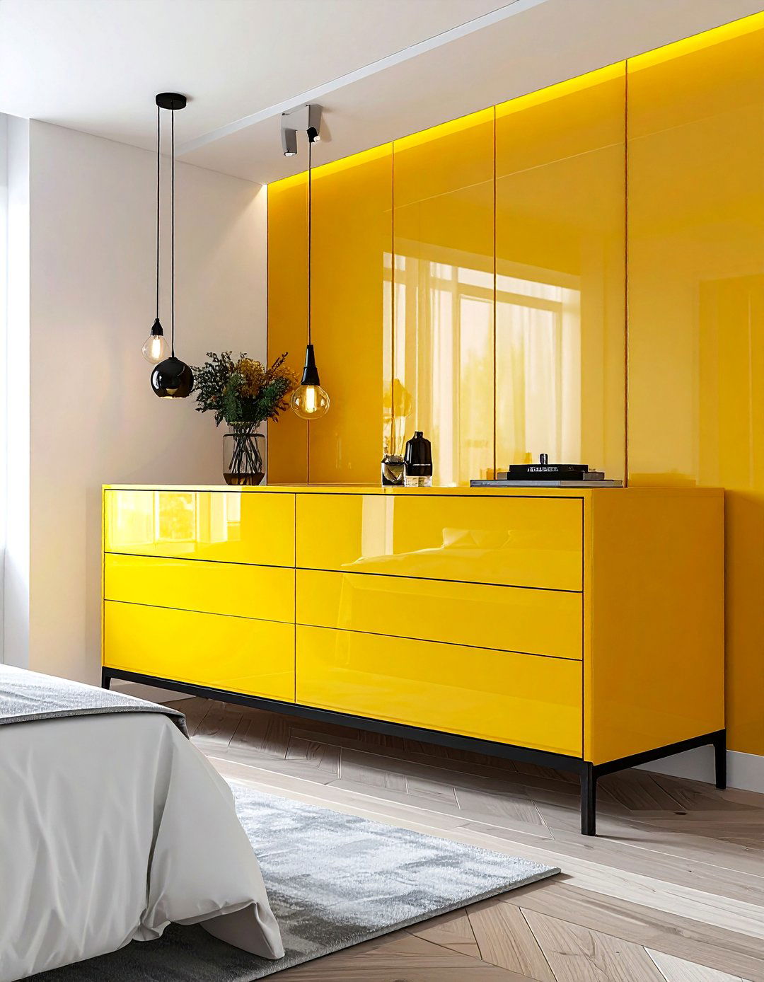 Modern yellow bedroom - 30 yellow bedroom decor ideas