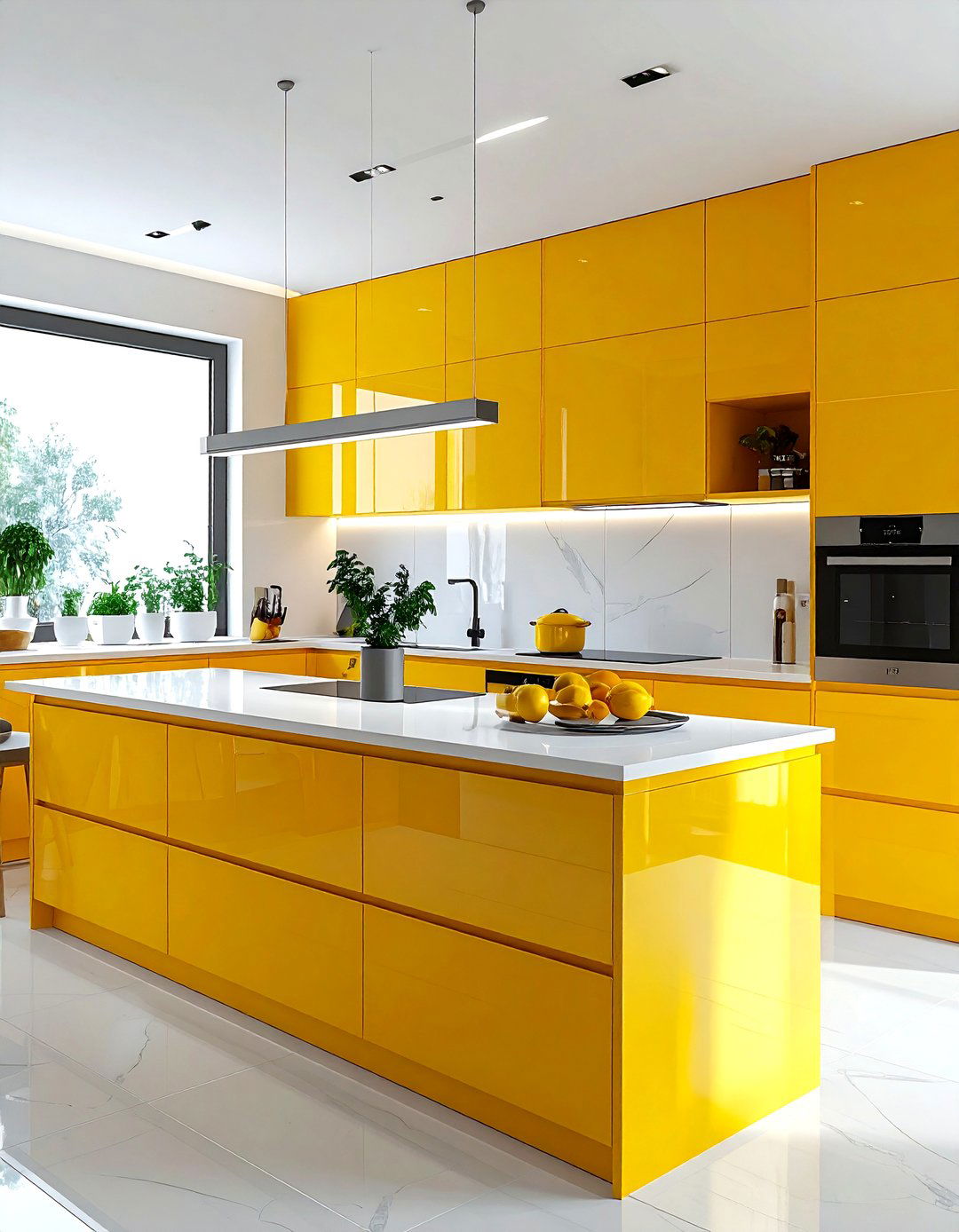 Modern yellow kitchen - 30 bright yellow kitchen ideas