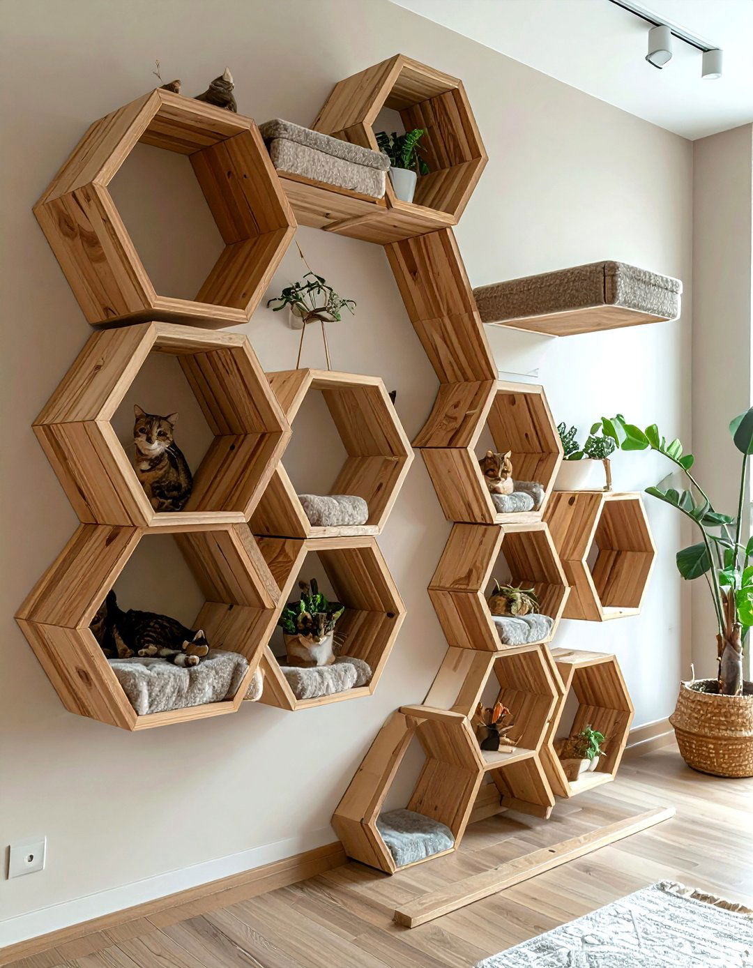 Modular Cat Wall - 30 cat-friendly decor ideas
