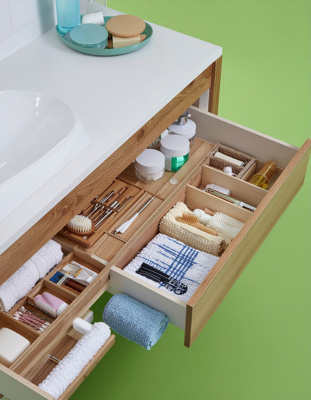Modular Drawer Systems - 30 bathroom drawer organizer ideas