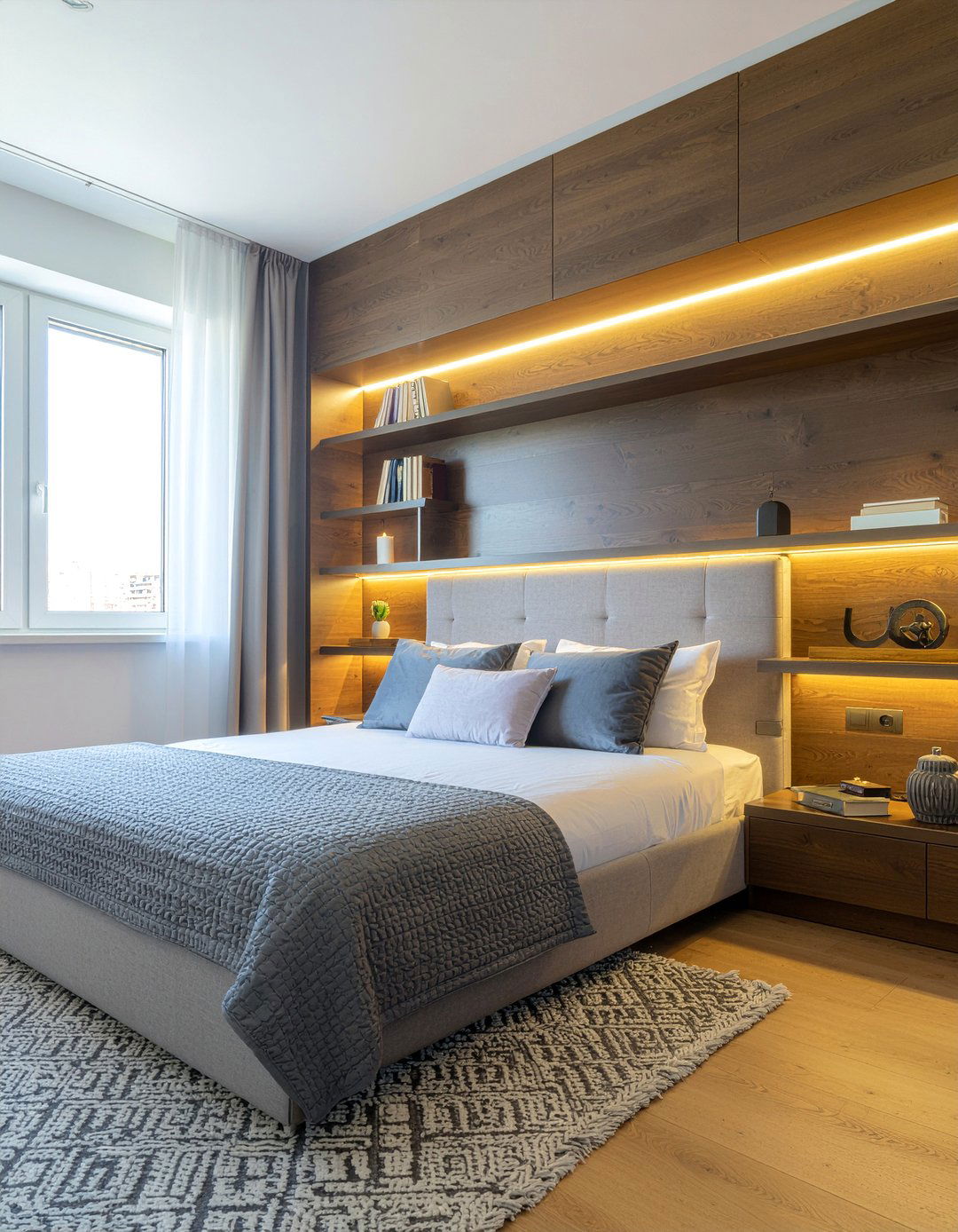 Modular Headboard With Shelves - 30 bedroom modular furniture ideas