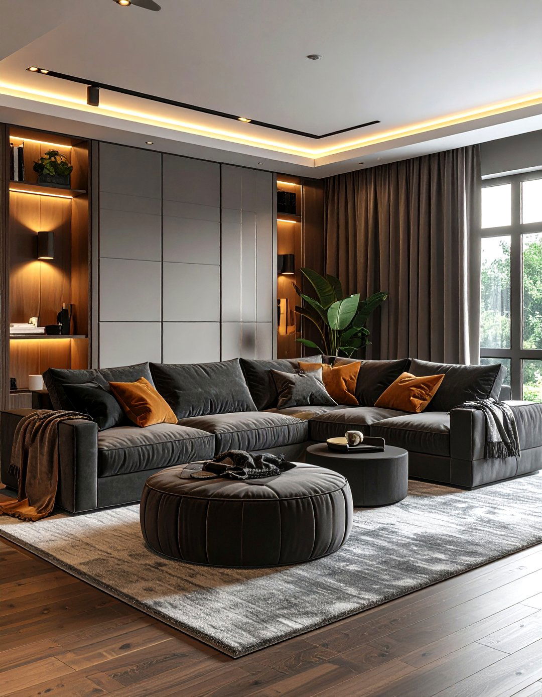 Modular Sectional Sofa - 30 living room home theater ideas