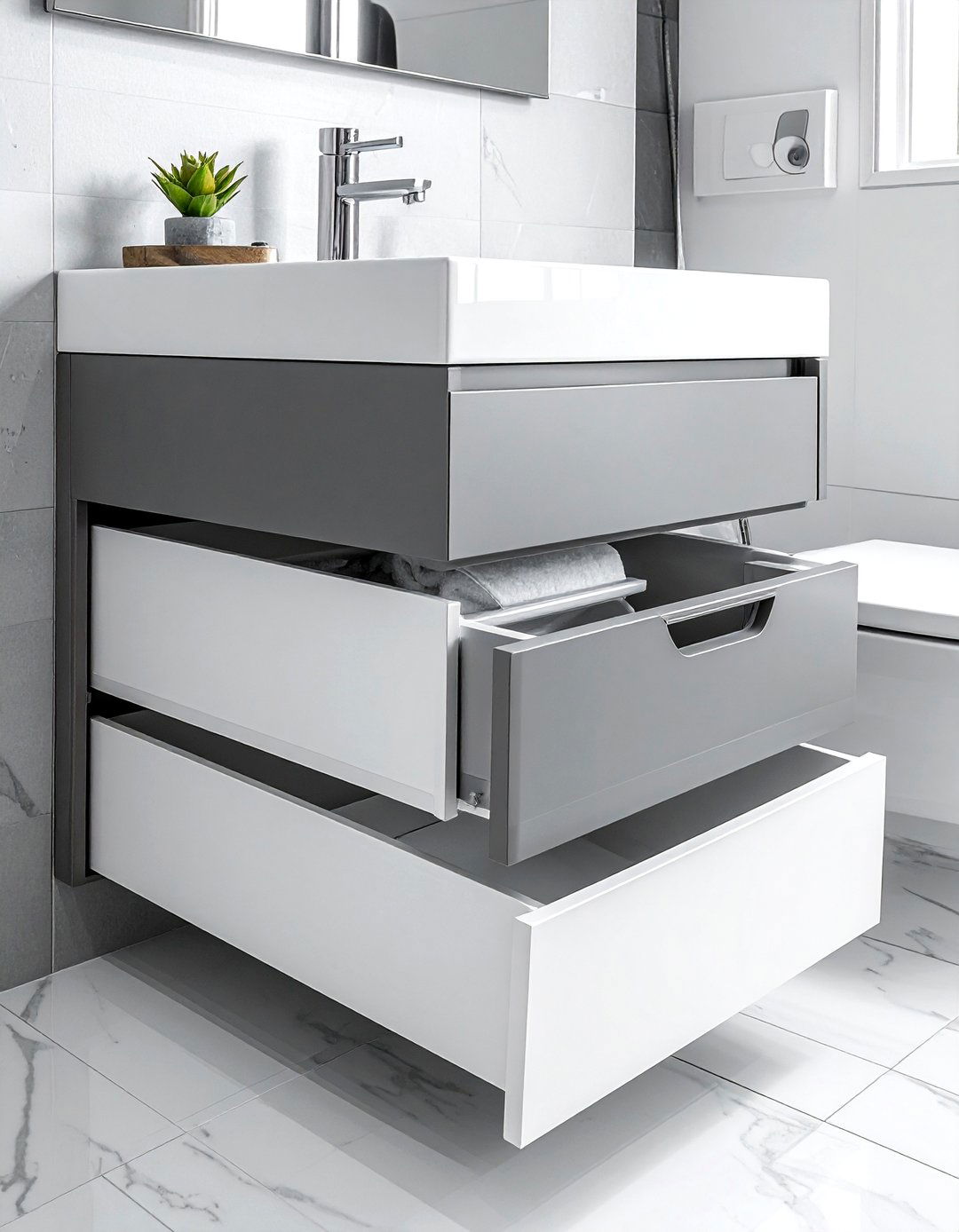 Modular Storage System - 30 under sink bathroom storage ideas