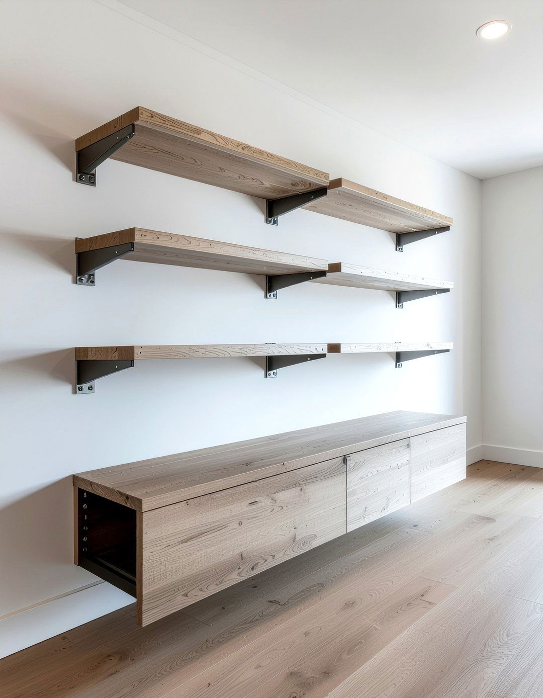 Modular Wall System - 30 bedroom vertical storage ideas