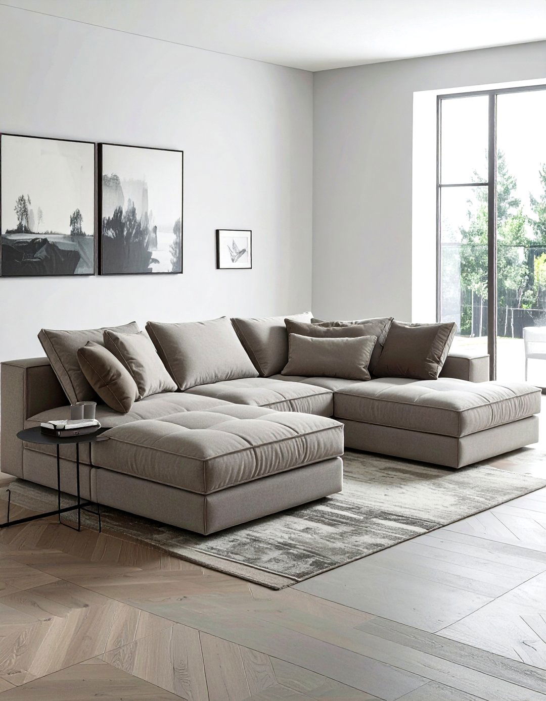 Modular pit sofa - 30 living room guest seating ideas