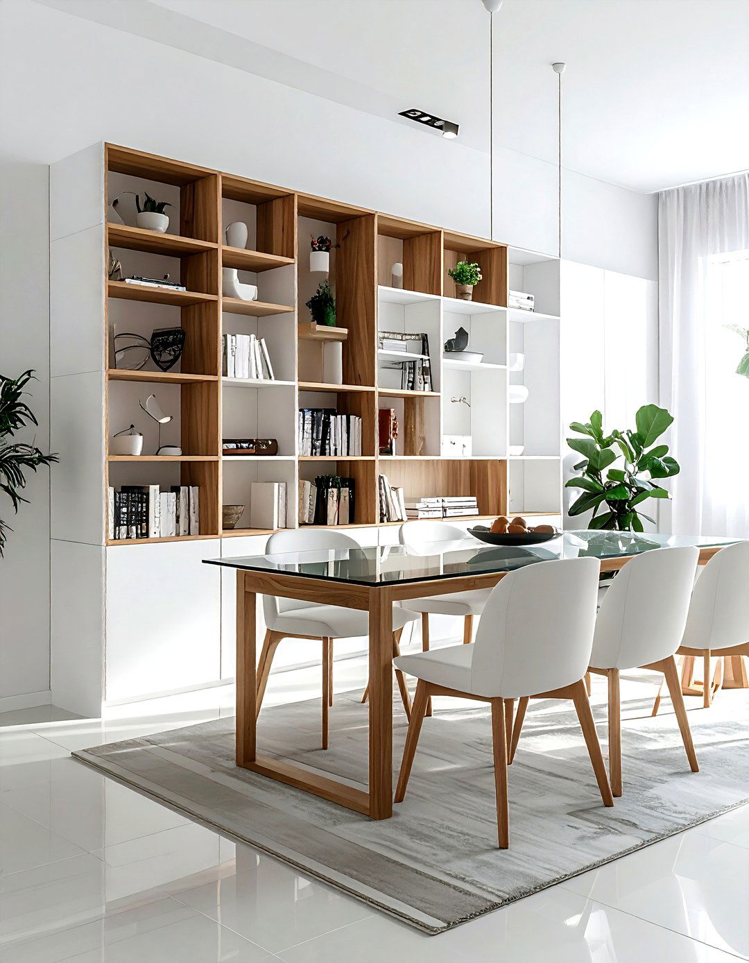 Modular shelving unit - 30 dining room clever storage ideas