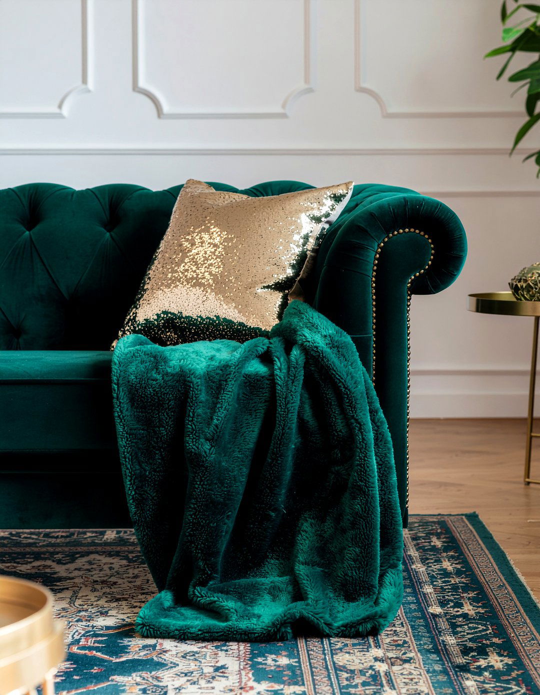 Mohair Wool Blanket - 30 wool living room ideas