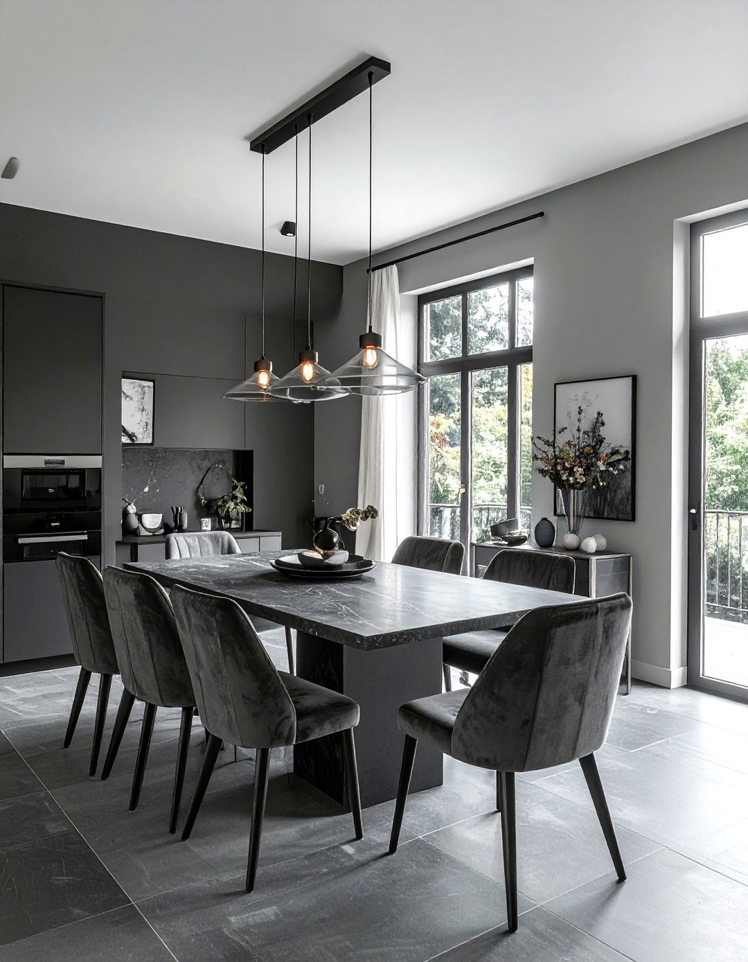 Monochromatic Dining Room - 30 clutter-free dining room ideas