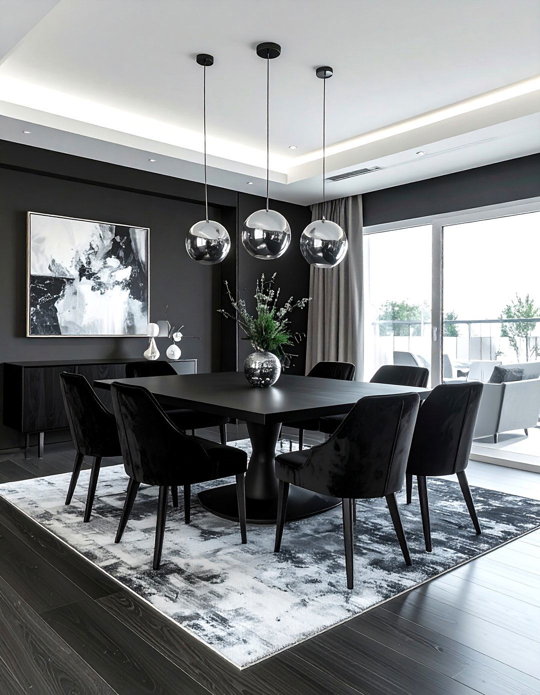 Monochromatic Dining Room - 30 talking point dining room ideas
