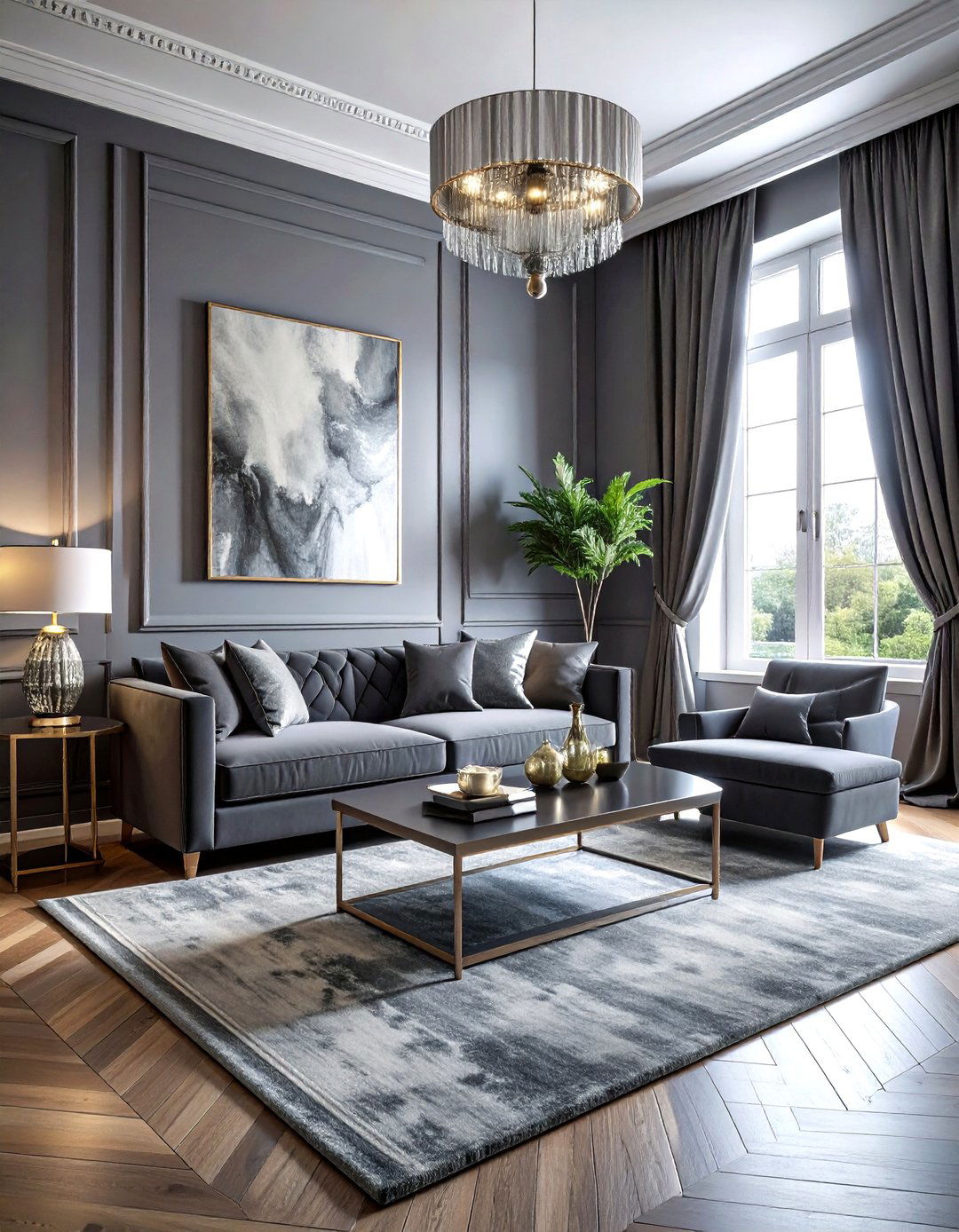 Monochromatic Gray Room - 30 polished decor ideas