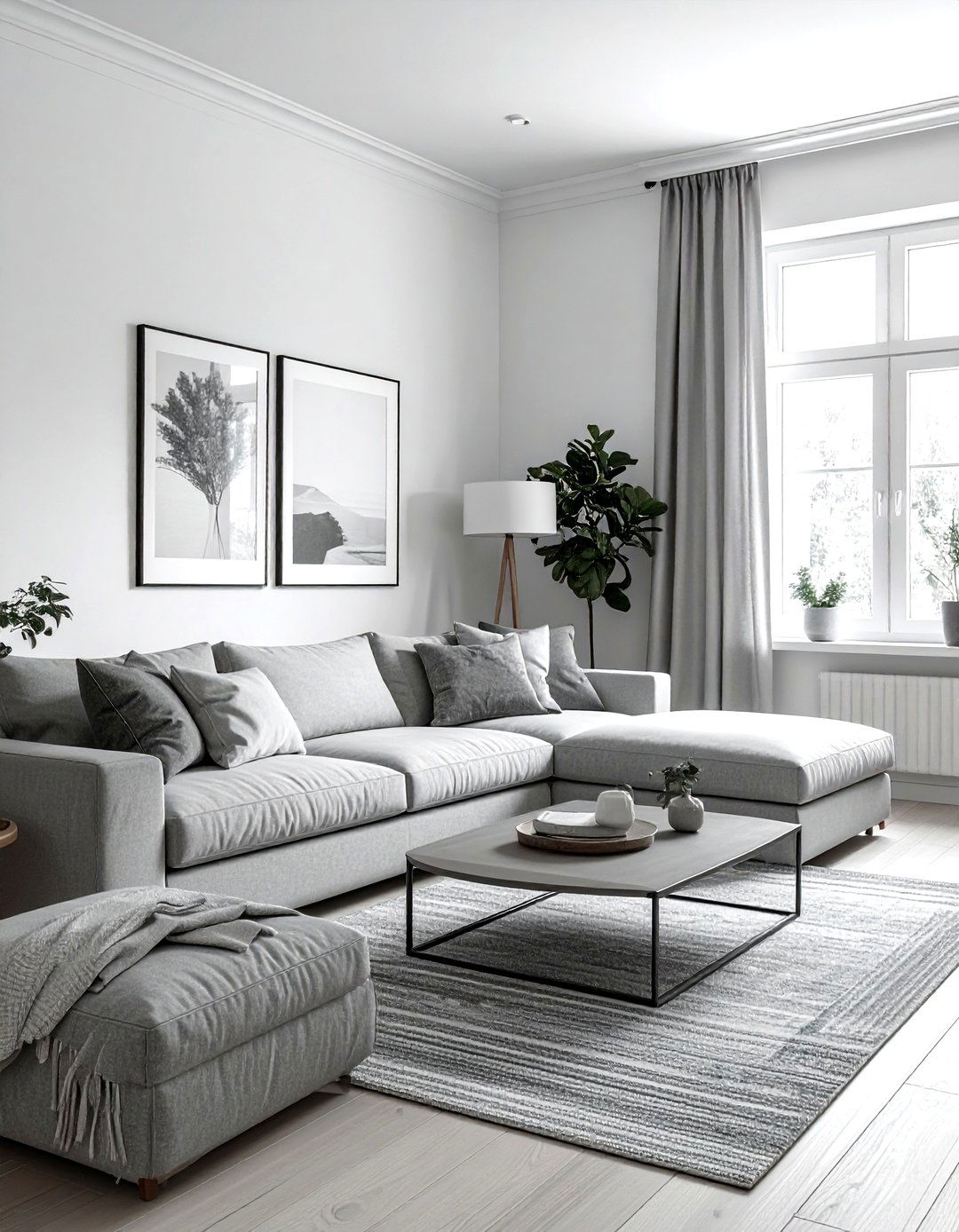 Monochromatic Living Room - 30 zen living room ideas