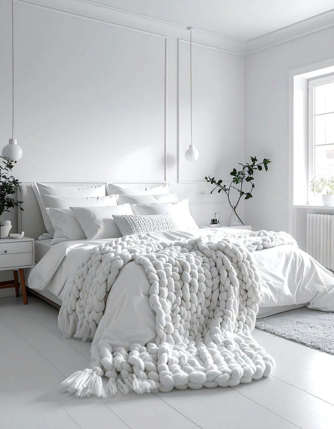 Monochromatic White Bedroom - 30 white bedroom ideas