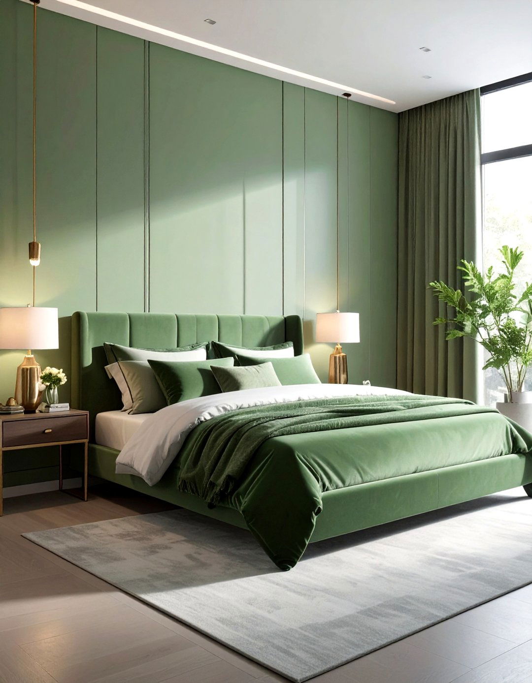 Monochromatic bedroom - 30 clean decor ideas