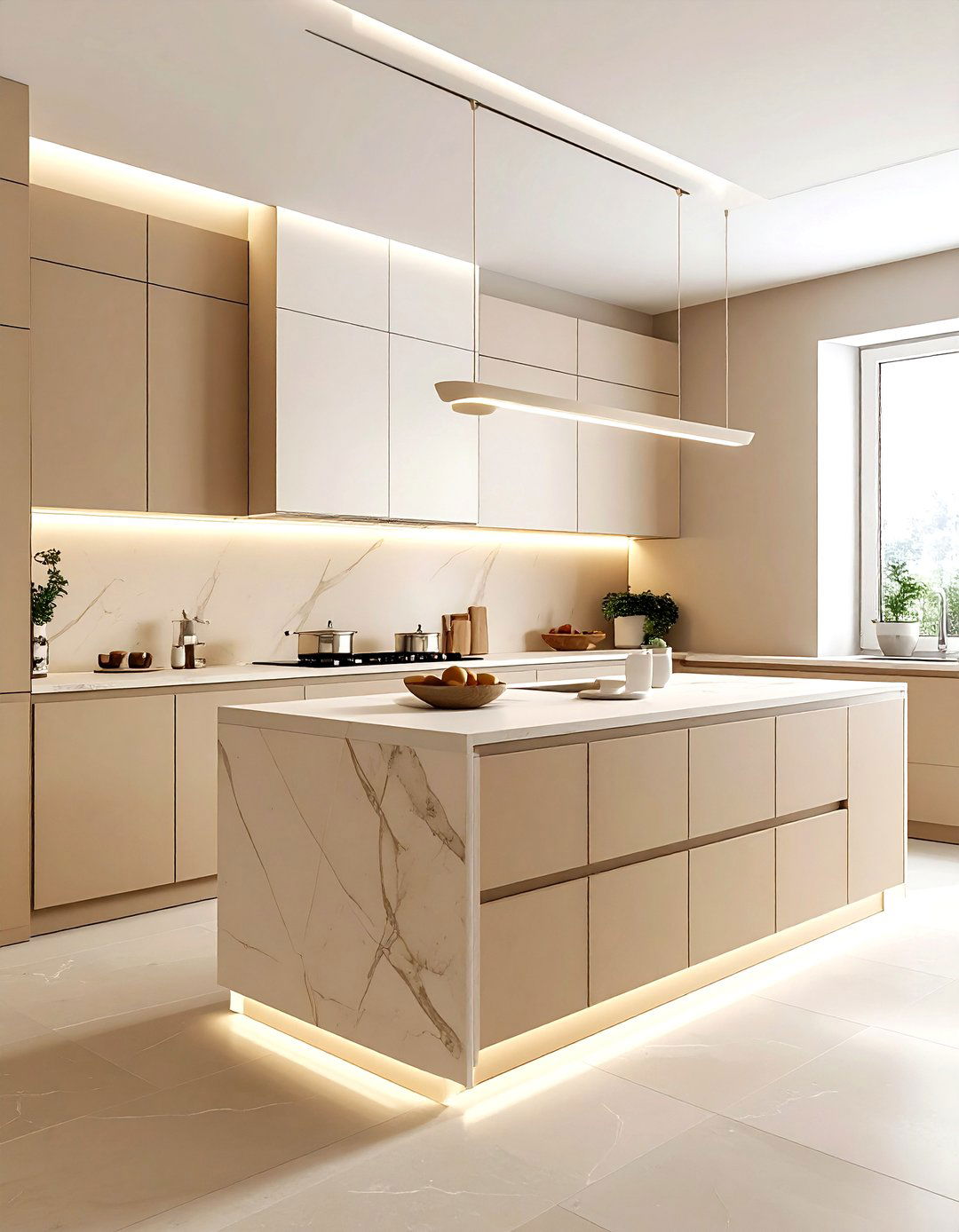 Monochromatic beige kitchen - 30 beige kitchen design ideas