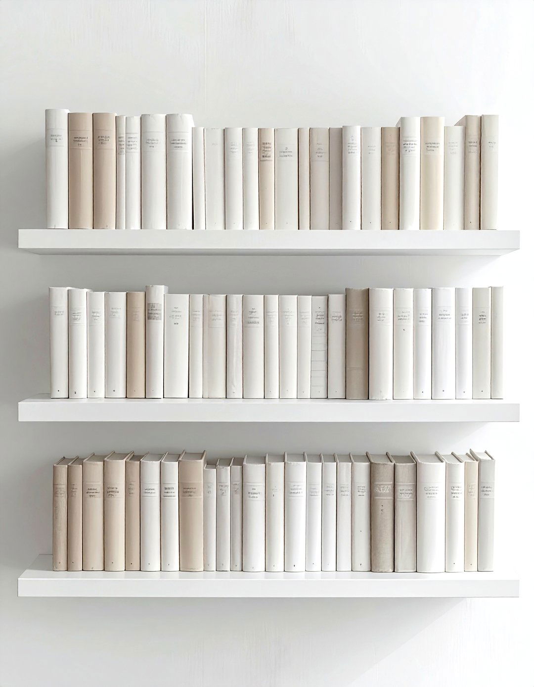 Monochromatic book collection - 30 book decor ideas