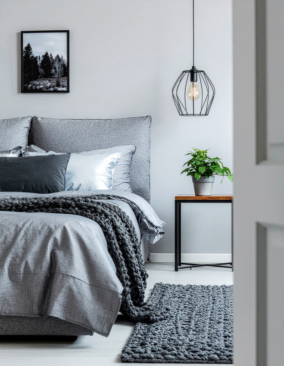 Monochromatic gray bedroom layers - 30 all gray bedroom ideas
