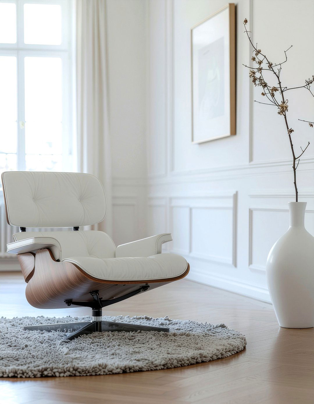 Monochromatic living room - 30 living room Barcelona chair ideas