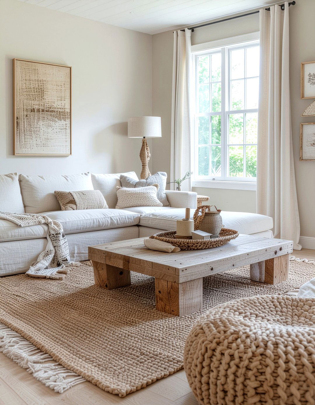 Monochromatic living room decor - 30 low ceiling living room ideas