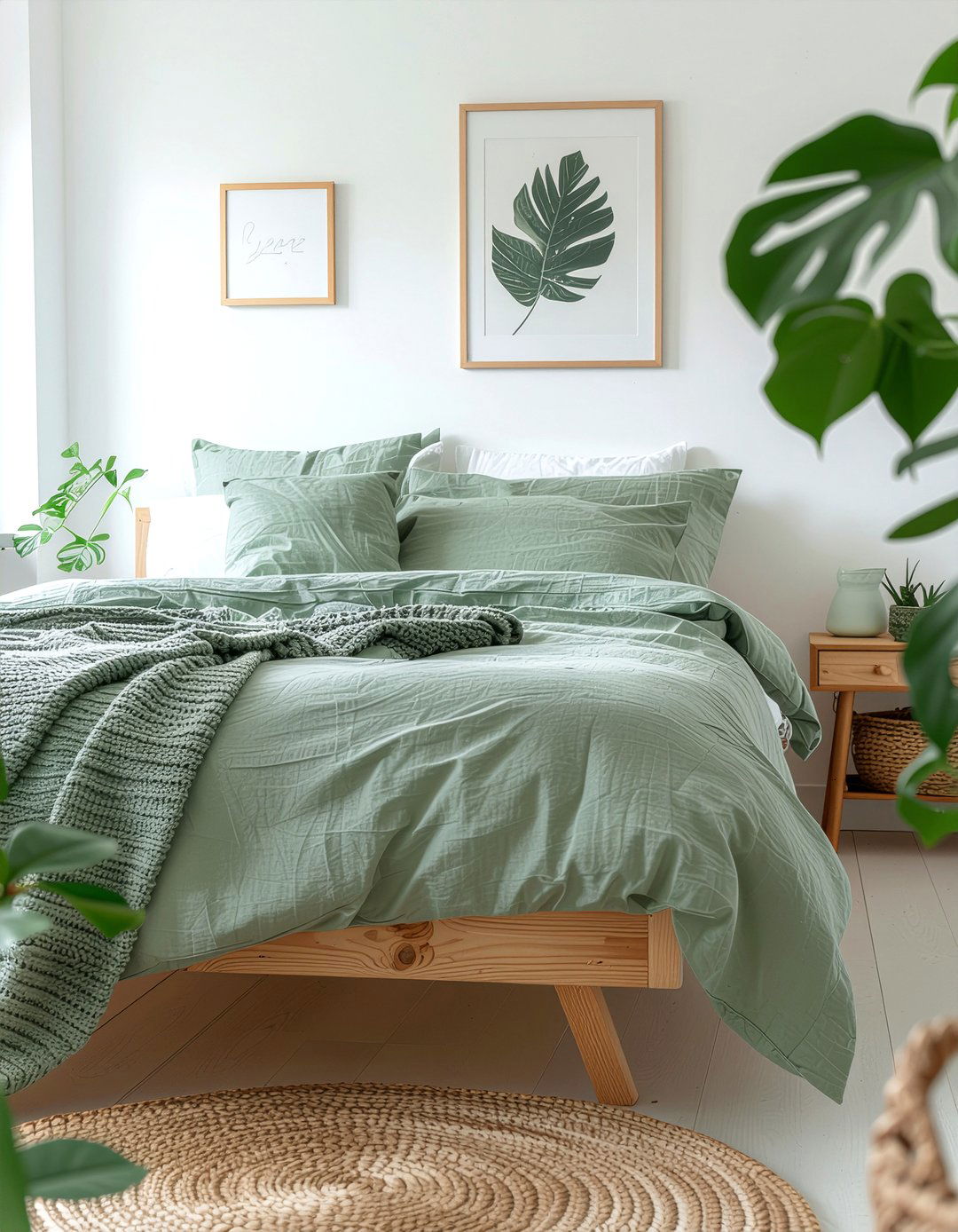 Monochrome Bedding Sets - 30 scandinavian bedroom ideas