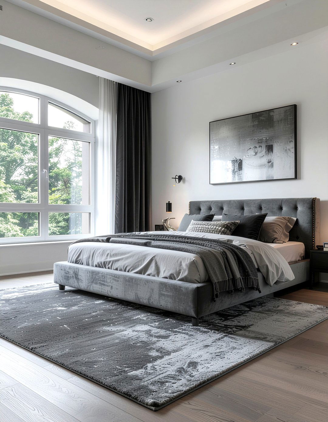 Monochrome Bedroom - 30 unisex bedroom ideas