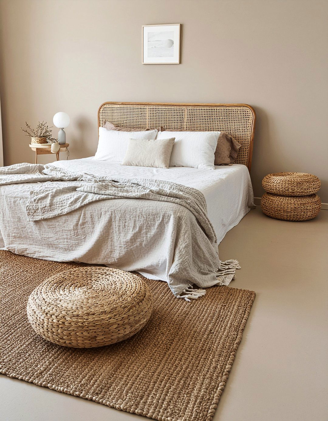 Monochrome Bedroom Decor - 30 seagrass bedroom ideas