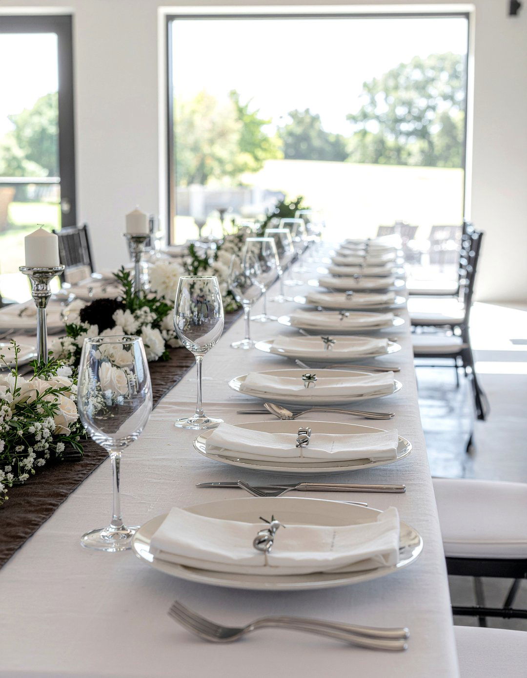 Monochrome Black And White Rehearsal Dinner - 30 dining room rehearsal dinner ideas