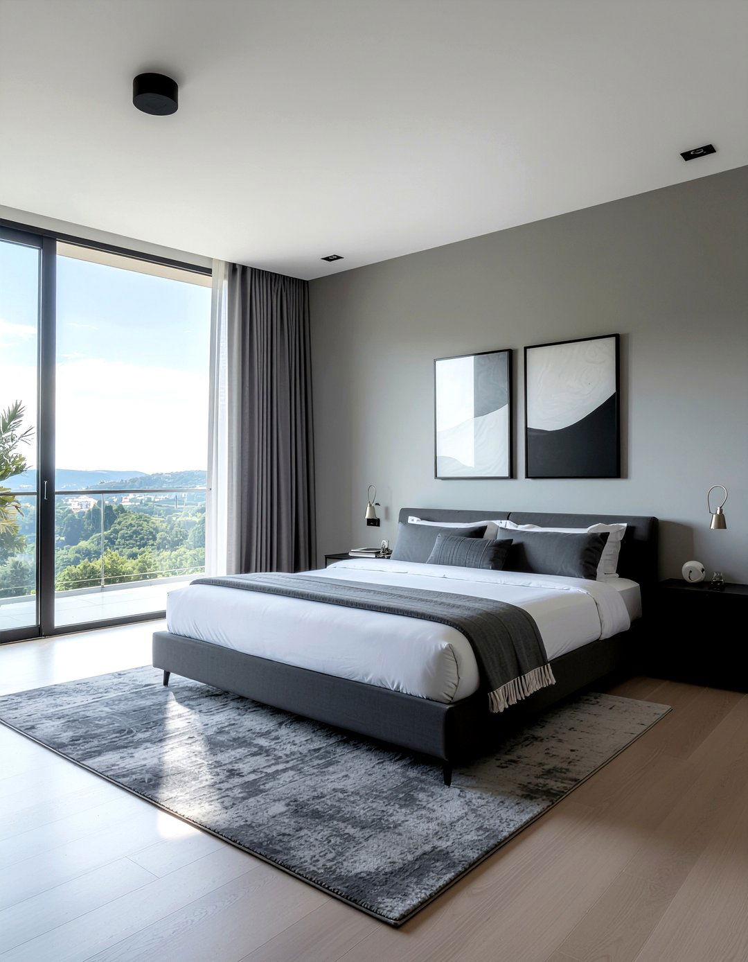 Monochrome Gray Room - 30 teenage boy bedroom ideas