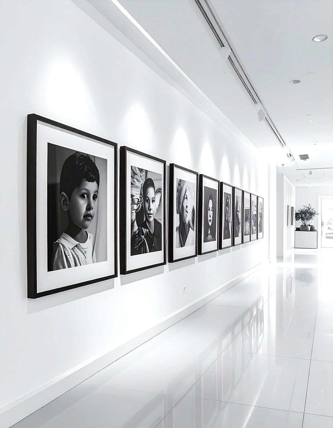 Monochrome Portrait Gallery - 30 photo wall ideas
