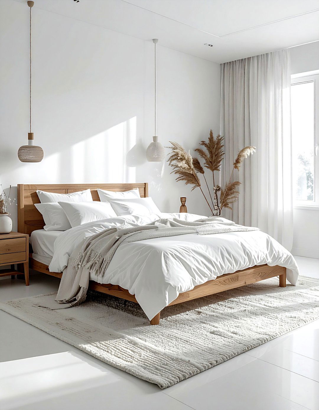 Monochrome White Bedroom - 30 airy bedroom ideas