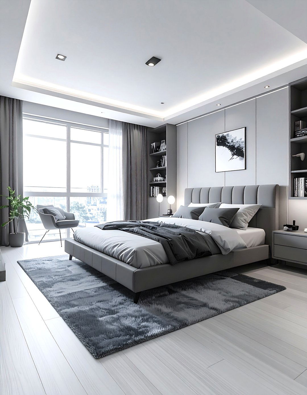 Monochrome anime bedroom - 30 manga bedroom ideas