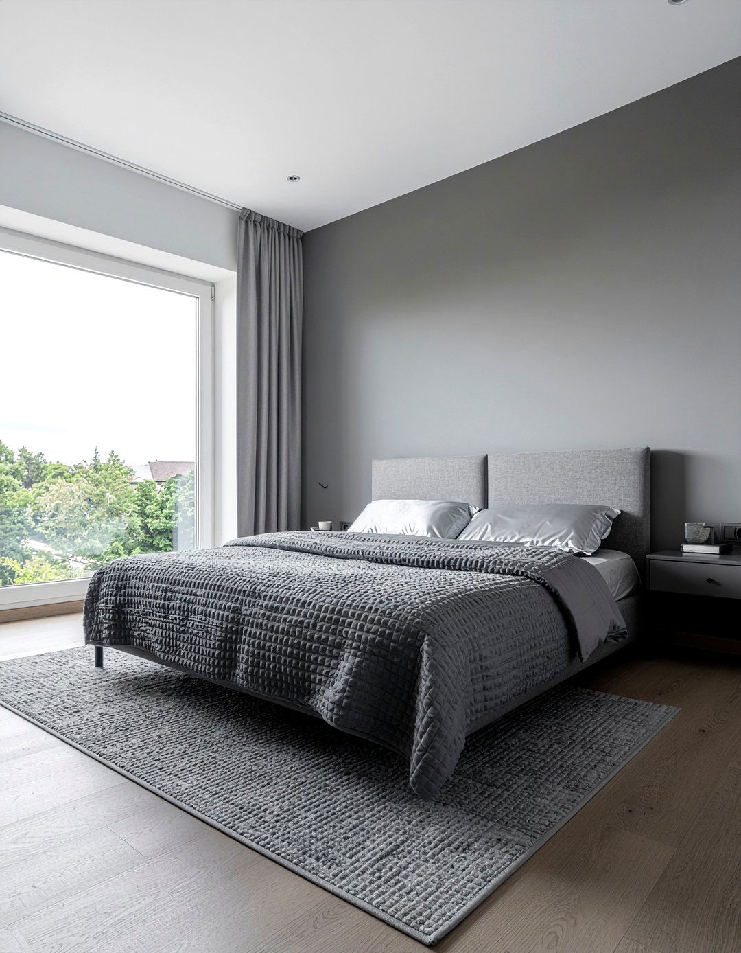 Monochrome bedroom decor - 30 bedroom decoration ideas