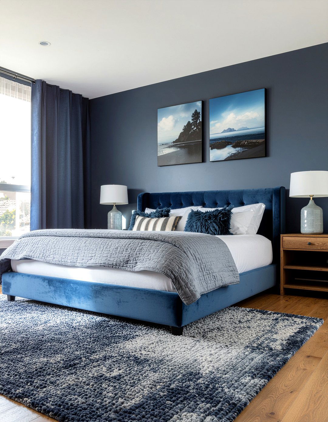 Monochrome bedroom - 30 bedroom makeover ideas