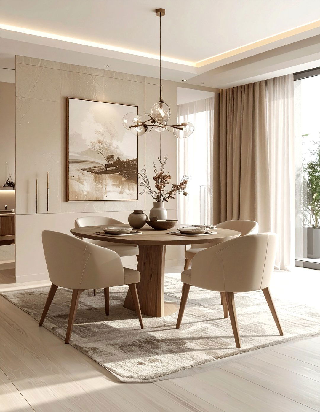 Monochrome dining room - 30 Scandinavian dining room ideas