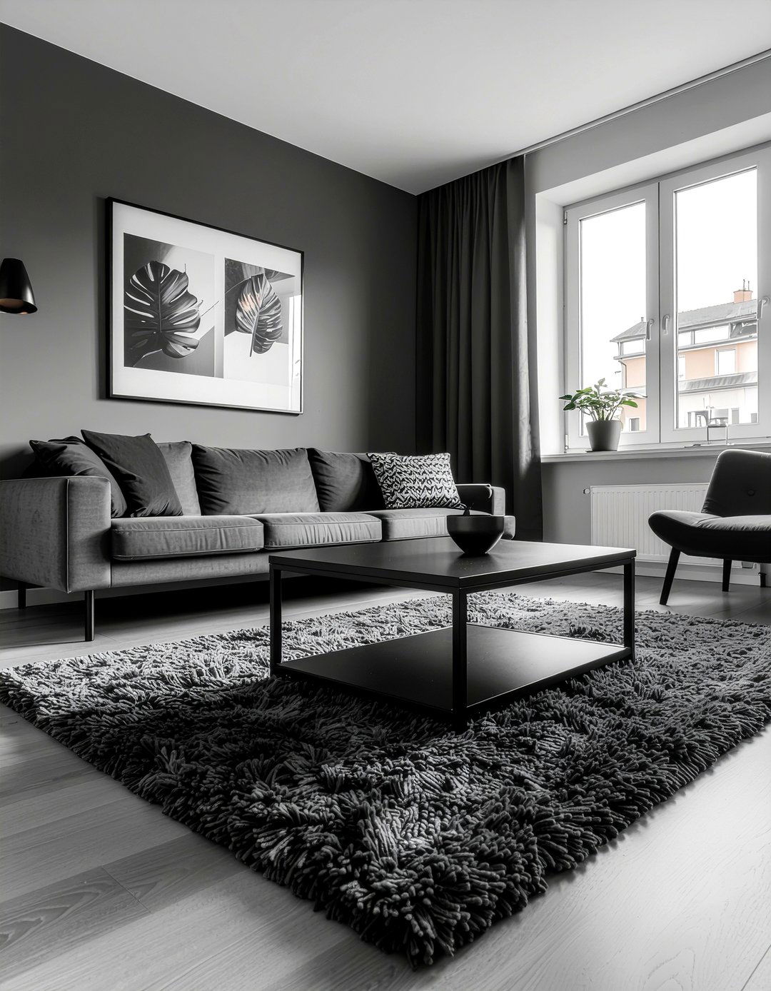 Monochrome living room - 30 Danish living room ideas