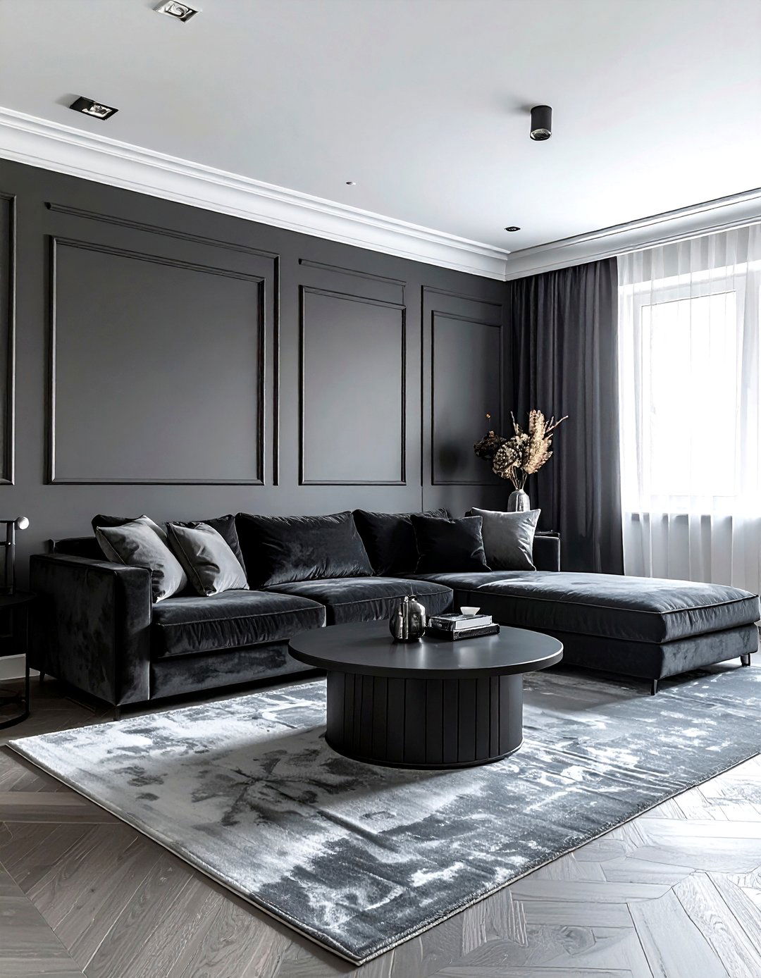 Monochrome living room - 30 high-end living room ideas